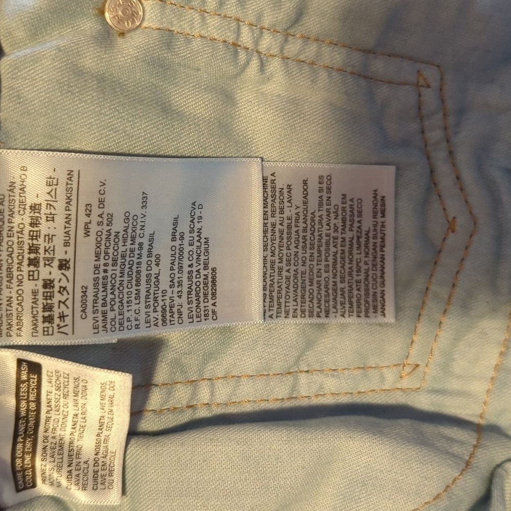 Levis Mens 505 Levi Strauss Regular Straight Fit blue Jeans. - Picture 7 of 12